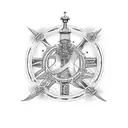 5th marsh 2023 written in roman numerals with the word marauda below it tattoo design idea