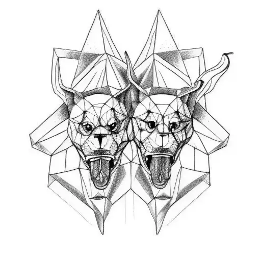 cerberus tattoo design idea