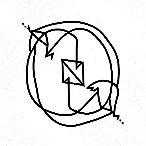 electric circuit with lines  tattoo design idea