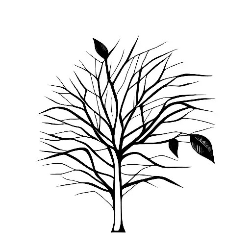 mango tree tattoo design idea