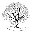 mango tree tattoo design idea