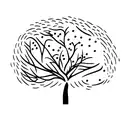 mango tree tattoo design idea