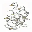 make way for ducklings tattoo design idea