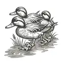 make way for ducklings tattoo design idea