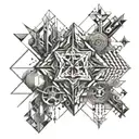 drilling filld tattoo design idea