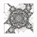 drilling filld tattoo design idea