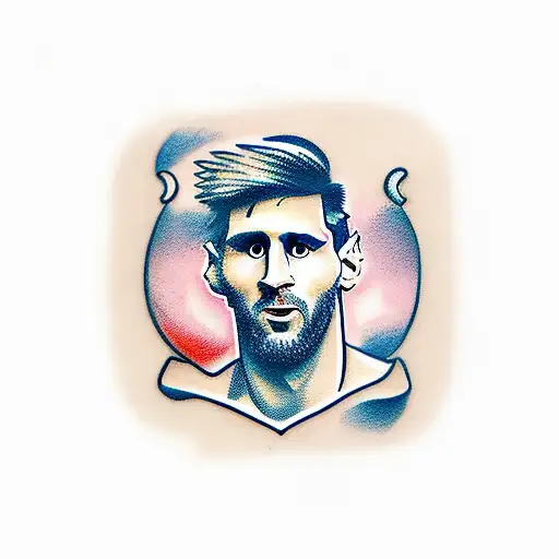 messi tattoo design idea