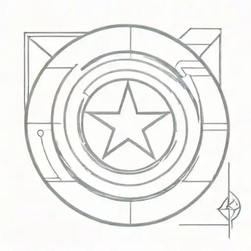 Captain America Shield tattoo design idea