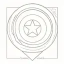Captain America Shield tattoo design idea