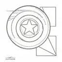 Captain America Shield tattoo design idea