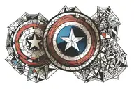 Captain America Shield tattoo design idea