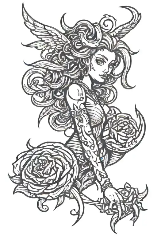 respect Virgo revenge tattoo design idea