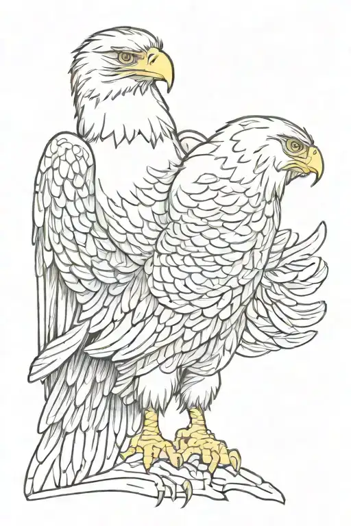 respect eagle Virgo revenge tattoo design idea