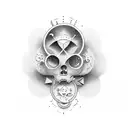 A surreal tattoo combining elements of literature, sleep, art, and music tattoo design idea