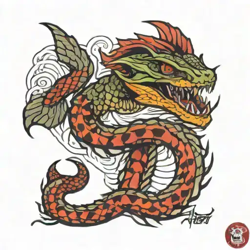 bushmaster viper tattoo design idea