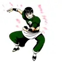 rock lee in mangá  tattoo design idea