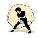 rock lee in mangá  tattoo design idea