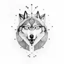 Virgo arrow wolf shoulder Tatoo tattoo design idea