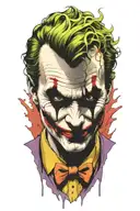 joker tattoo design idea