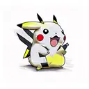 Pikachu  doing a graffiti tattoo design idea