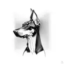 Doberman  tattoo design idea