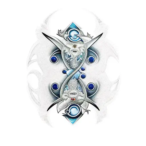 pisces sigma god feared tattoo design idea