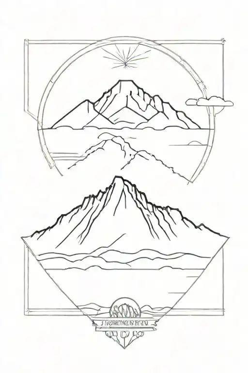 mount kilimanjaro tattoo design idea