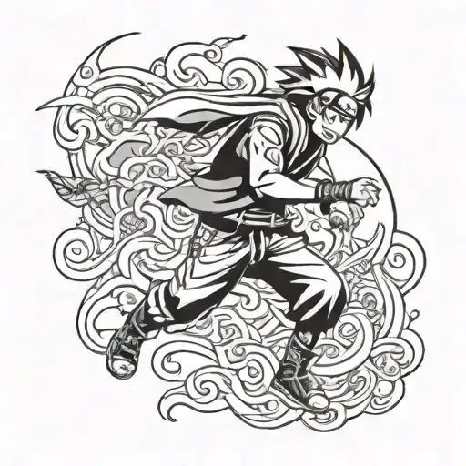 Naruto sasuke curse mark tattoo design idea