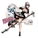 silverback gorilla on a stripper pole tattoo design idea