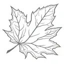 maple leaf tattoo design idea
