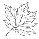 maple leaf tattoo design idea