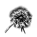 a dandelion tattoo design idea