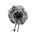 a dandelion tattoo design idea