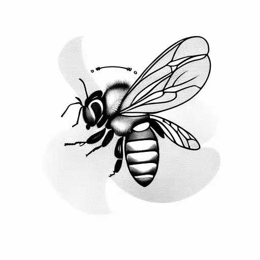 Honey Bee tattoo design idea