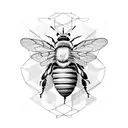 Honey Bee tattoo design idea