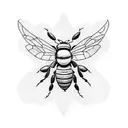 Honey Bee tattoo design idea