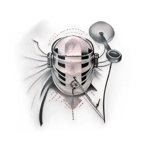 fencing sabre  tattoo design idea