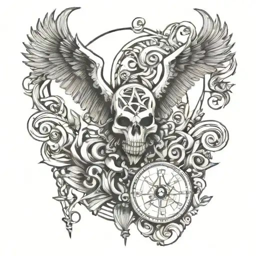 vita brevis ars est in aeternum tattoo design idea