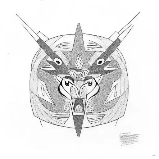 haida thunderbird  tattoo design idea