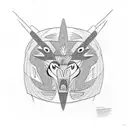 haida thunderbird  tattoo design idea