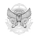 haida thunderbird  tattoo design idea