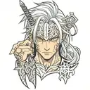 jhonny silverhand  tattoo design idea