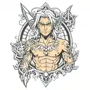 jhonny silverhand  tattoo design idea