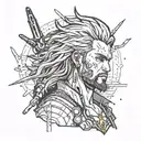 jhonny silverhand cyberpunk 2077 tattoo design idea