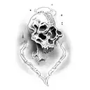 undead sorcerer  tattoo design idea
