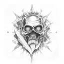 undead sorcerer  tattoo design idea