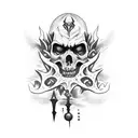 undead sorcerer  tattoo design idea