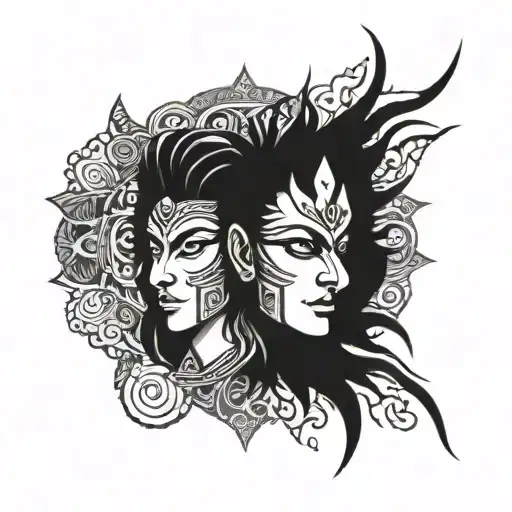karna tattoo design idea