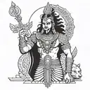 mahabharat warrior karna tattoo design idea