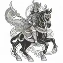 mahabharat warrior karna tattoo design idea